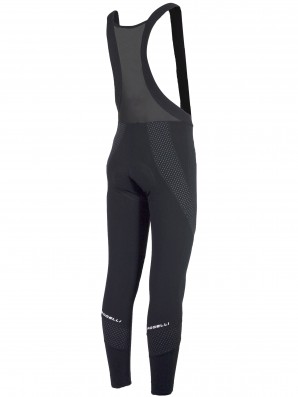 Cyklistické kalhoty dlouhé zimní Rogelli VENOSA s výrazným reflexním potiskem, černé