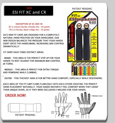 Gripy ESIgrips FIT XC Ergo, 65g