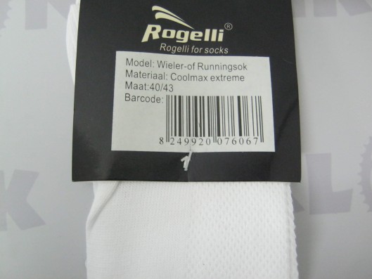 Ponožky ROGELLI Coolmax, bílé 40/43, 2 páry