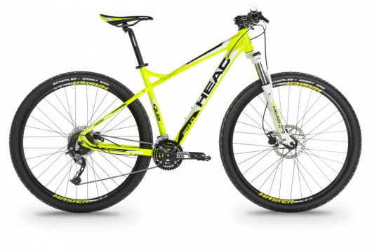 Head Unisex - Adult X-Rubi 3.0 Mountain Bike, Matt Black/Yellow, 56