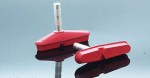 Brzdové botky FIBRAX Cantilever Brake Pads červené 60mm