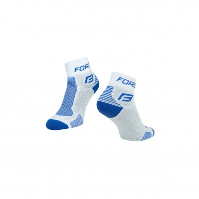 Ponožky FORCE 1, bílo-modré L - XL
