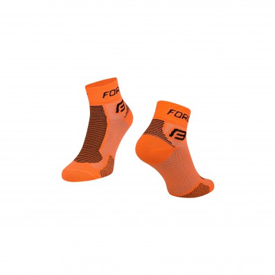 Ponožky FORCE 1, oranžovo-černé L - XL