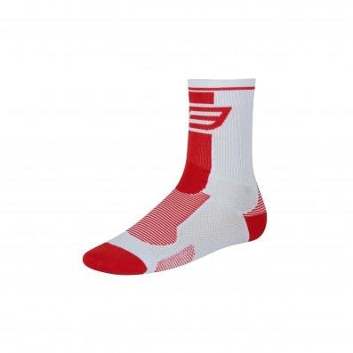 Ponožky FORCE LONG, bílo-červené S - M