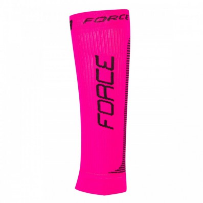 Ponožky-kompresní návleky FORCE, růžovo-černé L-XL