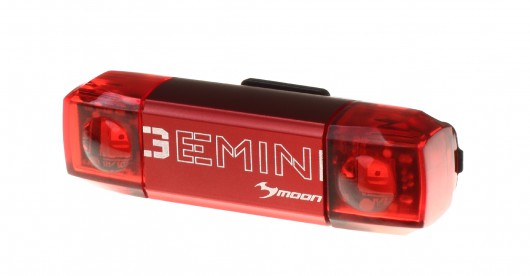 Světlo zadní MOON GEMINI USB nabíjecí černé