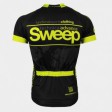 SWEEP Cyklistický dres CLASIC CYKLO-D031A černo žlutý fluo