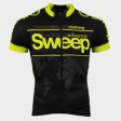 SWEEP CYKLISTICKÝ DRES CLASIC CYKLO-D031A ČERNO ŽLUTÝ FLUO