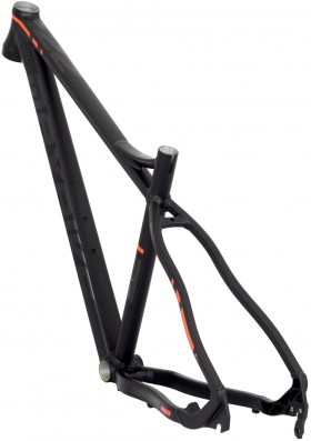 Rám Maxbike M907 2018 17" černý mat + oranžová reflex