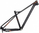 Rám Maxbike M907 2018 17" černý mat + oranžová reflex