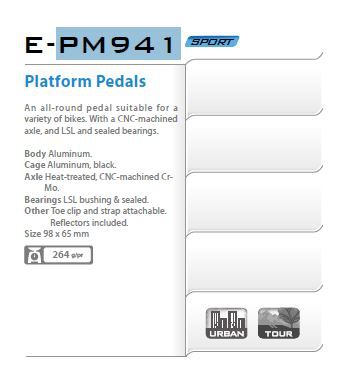 EXUSTAR Pedály MTB PM941