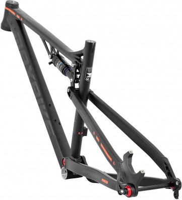 Rám Maxbike F909 2018 FS vel. L černý mat + oranžová reflex