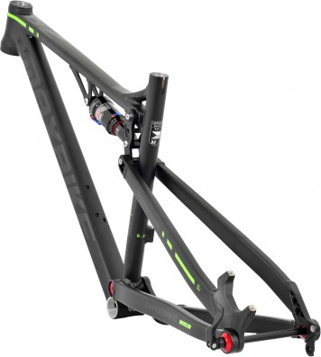 Rám Maxbike F909 2018 FS vel. L černý mat + zelená reflex