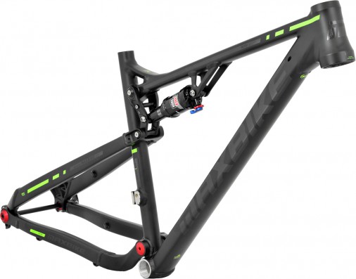 Rám Maxbike F909 2018 FS vel. M černý mat + zelená reflex