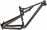 Rám Maxbike F909 2018 FS vel. XL černý mat + oranžová reflex