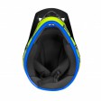 Přilba FORCE TIGER downhill, černofluo-modrá L - XL