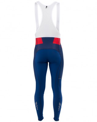 KALAS Dlouhé kalhoty + sedlo TITAN X8 | červené/modré