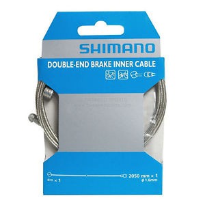 Lanko SHIMANO brzdové s dvojím zakončením SILNICE/MTB, 1,6mm x 2050mm