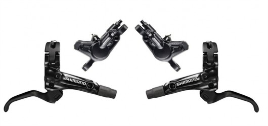 Brzda kotoučová SHIMANO Deore BRM 615 přední + zadní komplet