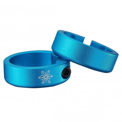 Objímky gripu SUPACAZ Star Ringz, eloxované aqua