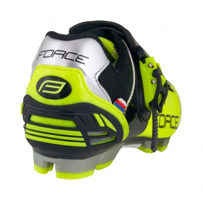 Tretry FORCE MTB HARD, fluo-černé