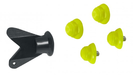 Tretry FORCE MTB HARD, fluo-černé