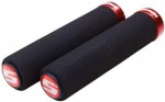 Gripy SRAM Locking gripy pěnové, 129mm, černé s jednou červenou objímkou