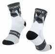 Ponožky FORCE TRIANGLE, bílo-šedo-černé S-M