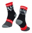 Ponožky FORCE TRIANGLE, černo-šedo-červené L-XL