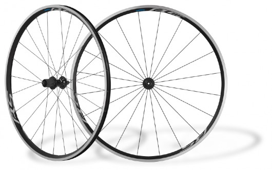 ZAPLETENÁ KOLA SILNIČNÍ SHIMANO WH-RS100 - ČERNÉ - PÁR