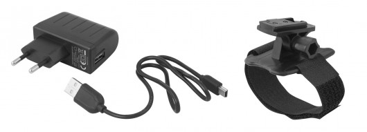 Světlo přední FORCE SAM 500LM USB, černé
