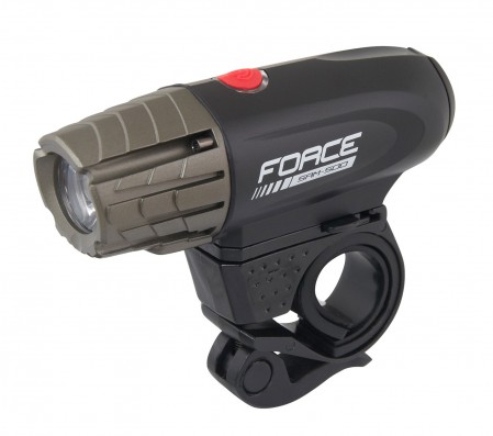 Světlo přední FORCE SAM 500LM USB, černé