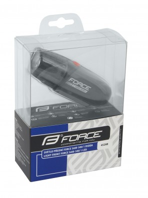Světlo přední FORCE SAM 500LM USB, černé TOP