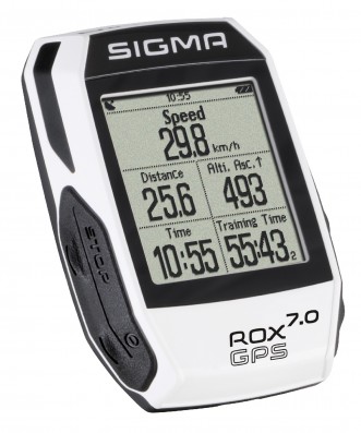 Cyklocomputer SIGMA ROX 7.0 GPS bílý