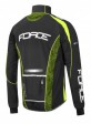 Cyklistická bunda FORCE X72 PRO softshell pánská, černo-fluo