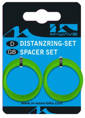PODLOŽKY AH M-WAVE AL 11/8 5MM ZELENÉ 6KS