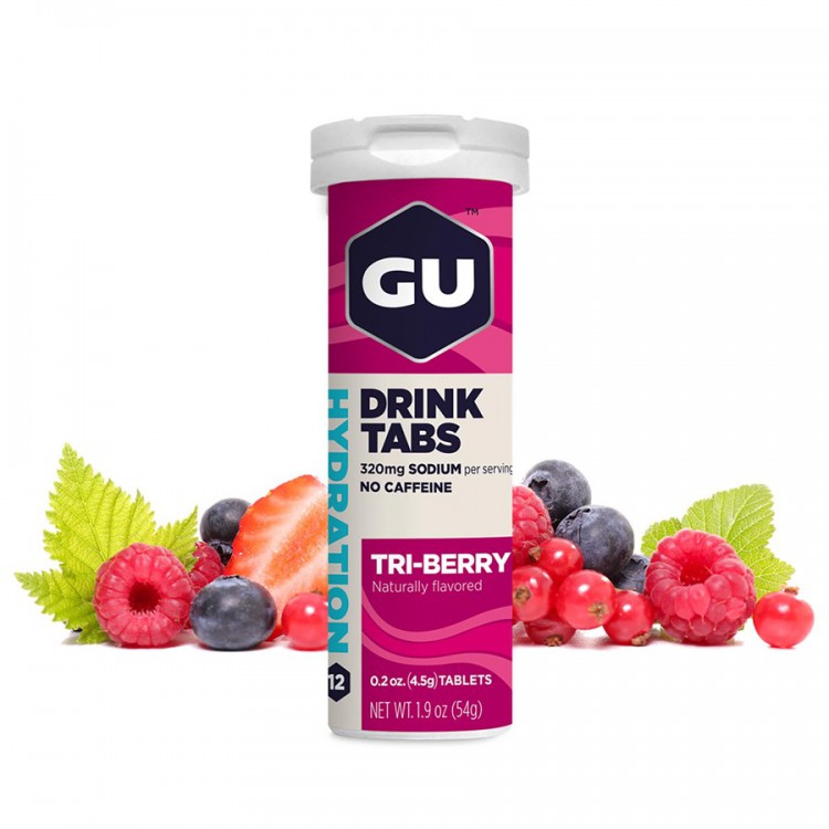 GU Hydration Drink Tabs 54 gtriberry 1 tuba CykloNěmčík.cz