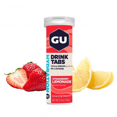 GU Hydration Drink Tabs 54 g-strawberry lemonade 1 tuba