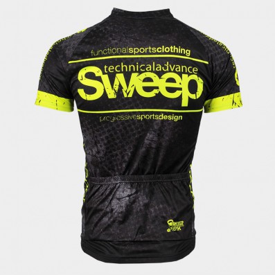 SWEEP CYKLISTICKÝ DRES CLASIC CYKLO-D040 ČERNO/ŽLUTÝ FLUO