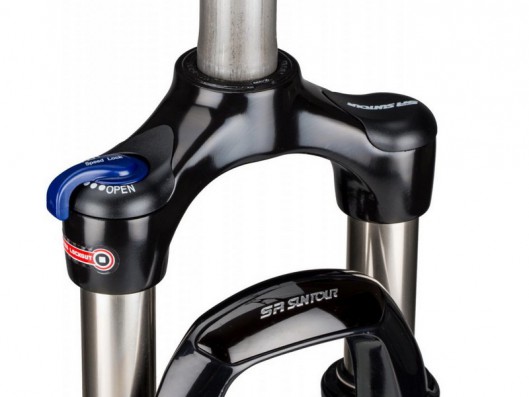 Vidlice Suntour NCX E-DS-LO Air, zdvih 63mm,černá