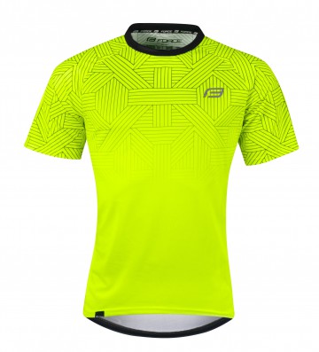 Cyklistický dres FORCE CITY, fluo-černý