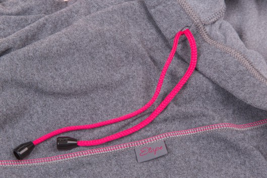 ETAPE - dětské kalhoty LEGGY, šedá melír/růžová
