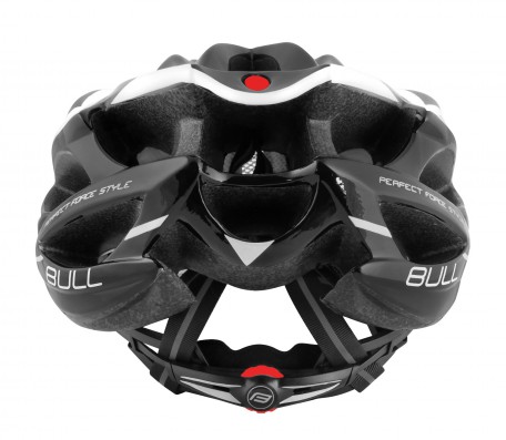 Cyklistická přilba FORCE BULL, černo-bílá L-XL