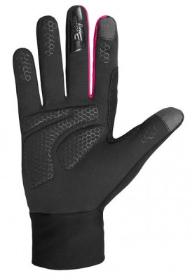 ETAPE- dámské rukavice AMBER WS+, černá/růžová