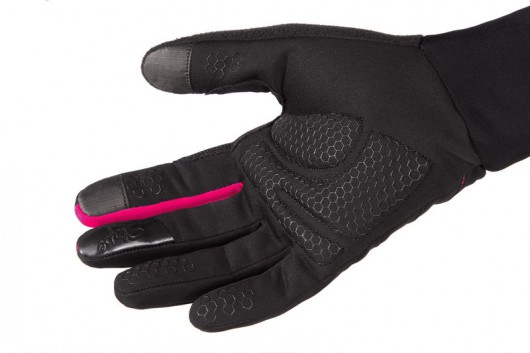 ETAPE- dámské rukavice AMBER WS+, černá/růžová