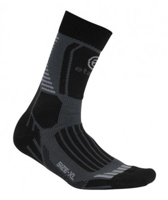 ETAPE- ponožky CROSS, černá/šedá