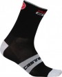 CASTELLI- pánské ponožky Rosso Corsa 9 cm, black