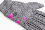 ETAPE- dětské rukavice PUZZLE WS, šedá melír/růžová