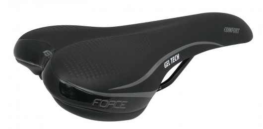 Sedlo FORCE COMFORT GEL TECH, černé