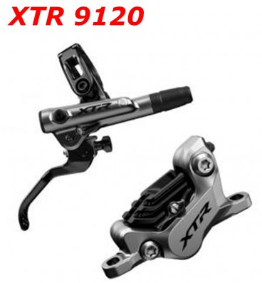Frein à Disque Hydraulique Shimano XTR M9120 - Étrier Avant/arrière, Montage PM, Pour VTT Et Gravel